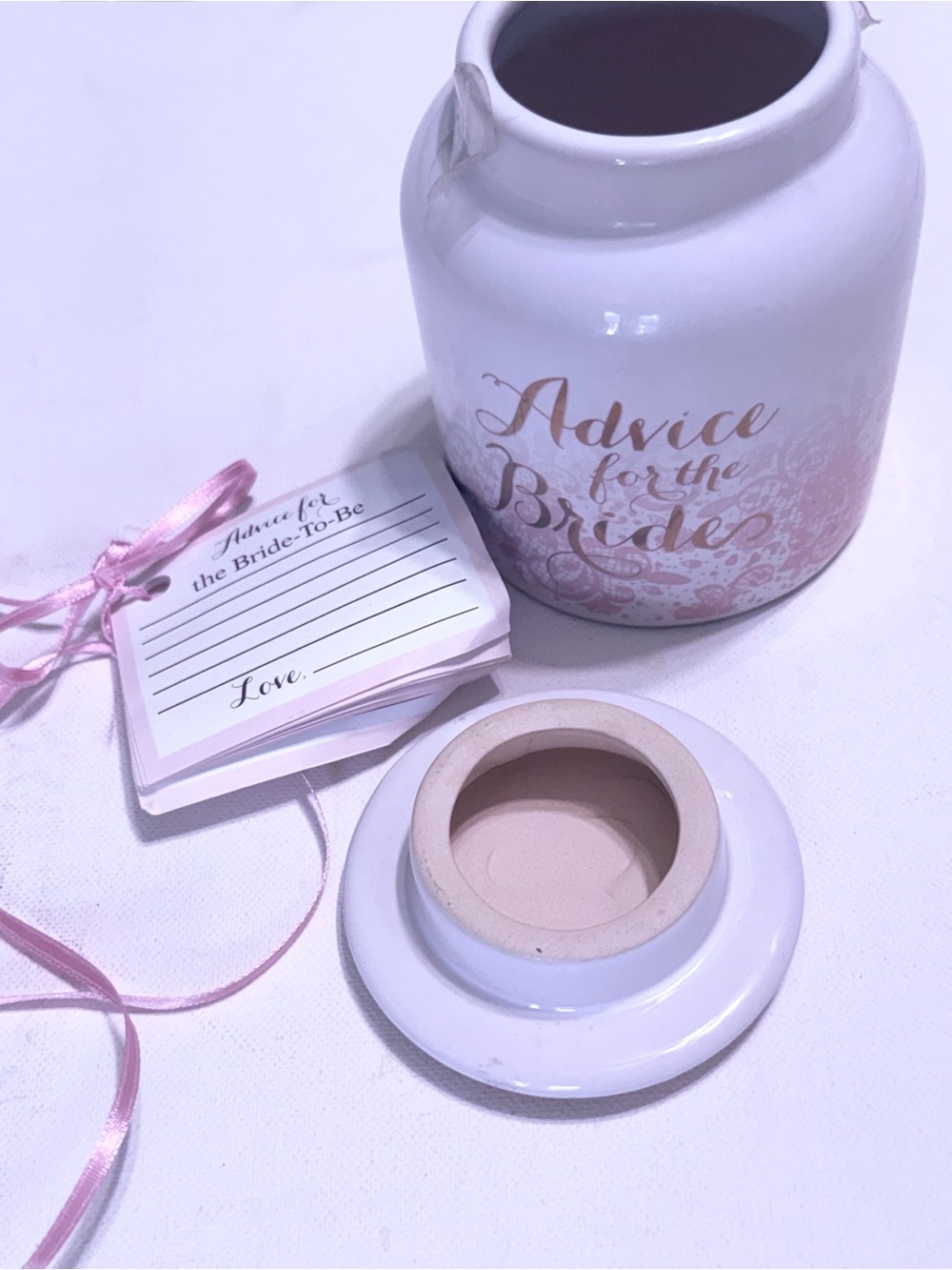 Francesca's Advice for the Bride Ceramic Jar Keepsake